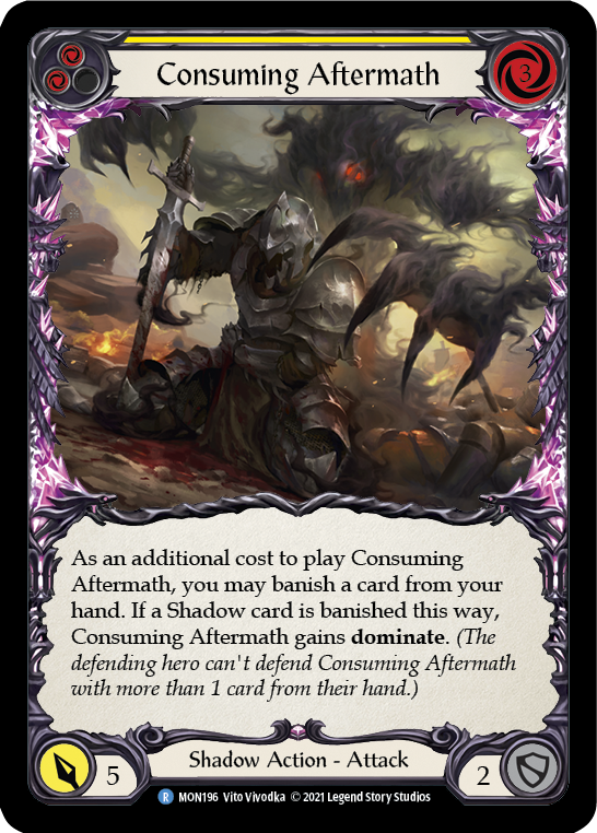 Consuming Aftermath (Yellow) [MON196] 1st Edition Normal