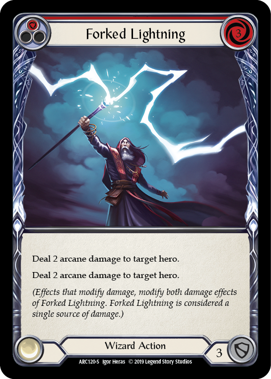 Forked Lightning [ARC120-S] 1st Edition Normal