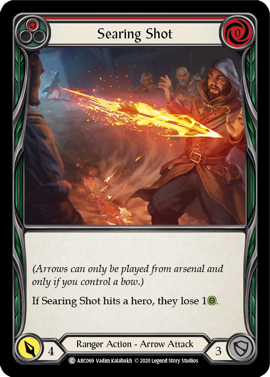 Searing Shot (Red) [ARC069] Unlimited Rainbow Foil
