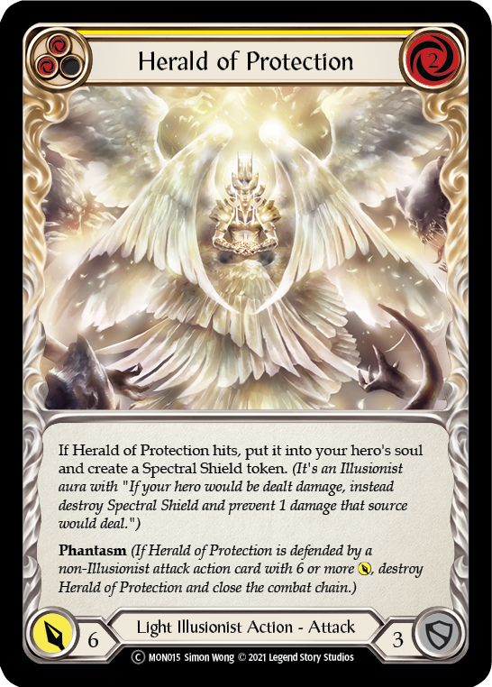 Herald of Protection (Yellow) [U-MON015] Unlimited Normal