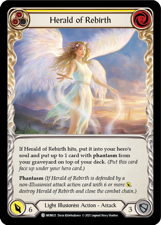 Herald of Rebirth (Yellow) [MON021] 1st Edition Normal