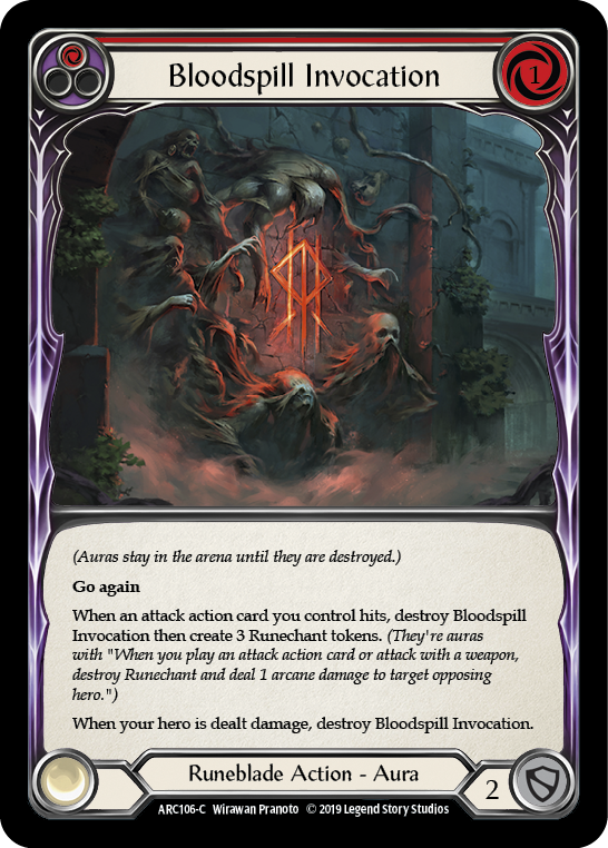 Bloodspill Invocation (Red) [ARC106-C] 1st Edition Normal